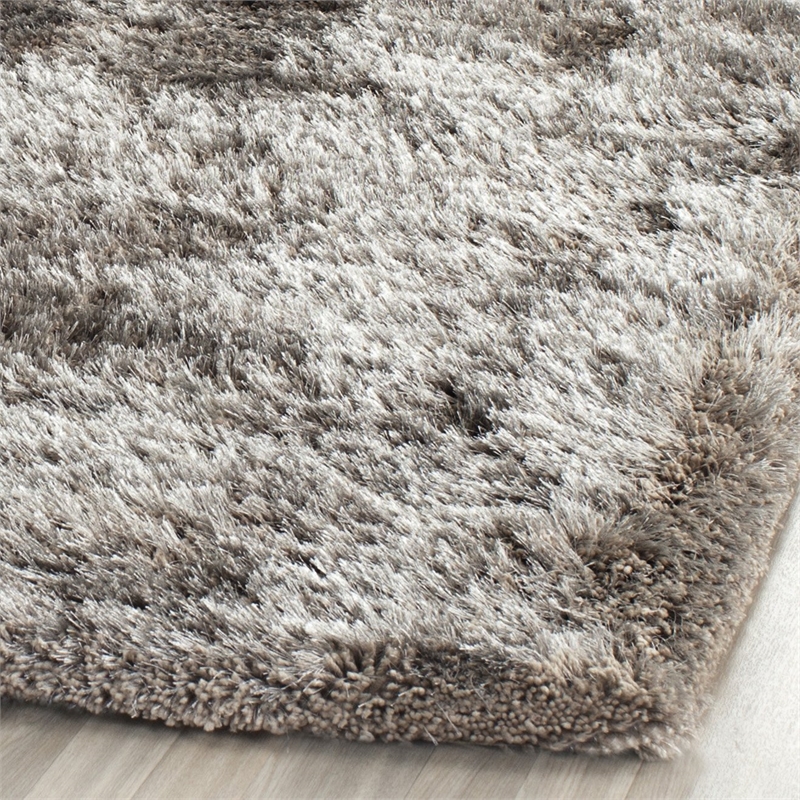 Safavieh South Beach Shag Silver Shag Rug - Runner 2'3