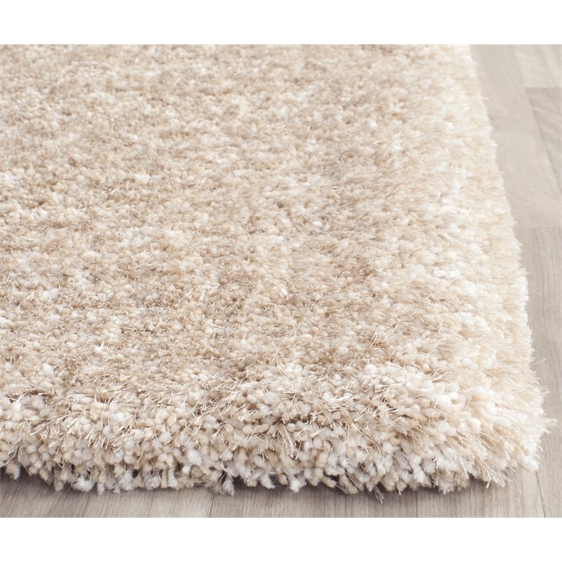 Safavieh South Beach Shag Champagne Shag Rug - 5' x 8'