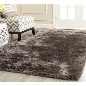 Safavieh South Beach Shag Latte Shag Rug - 5' x 8'