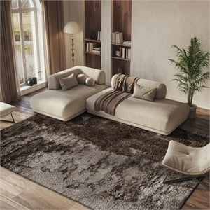 Safavieh South Beach Shag Latte Shag Rug - 8' x 10'