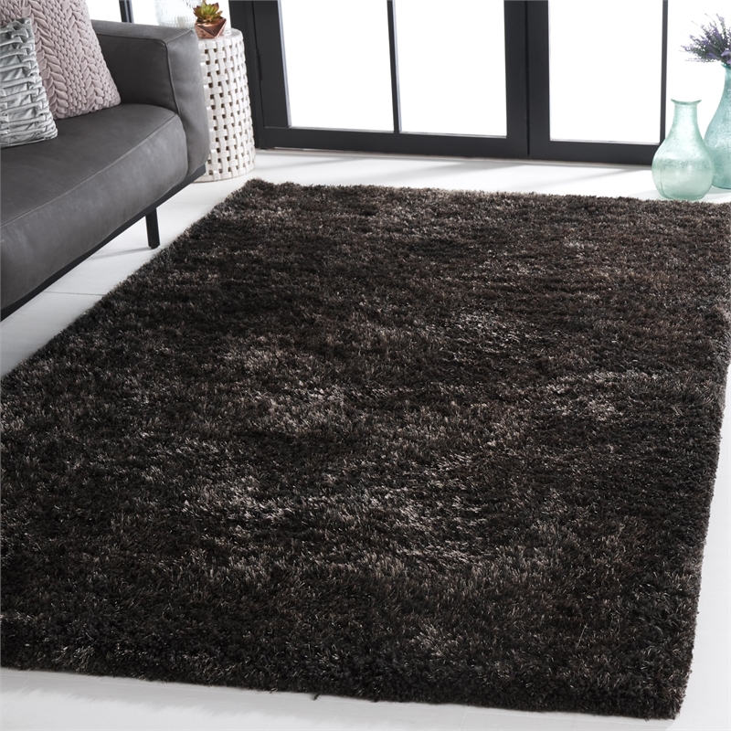 Safavieh South Beach Shag Charcoal Shag Rug - 4' x 6'