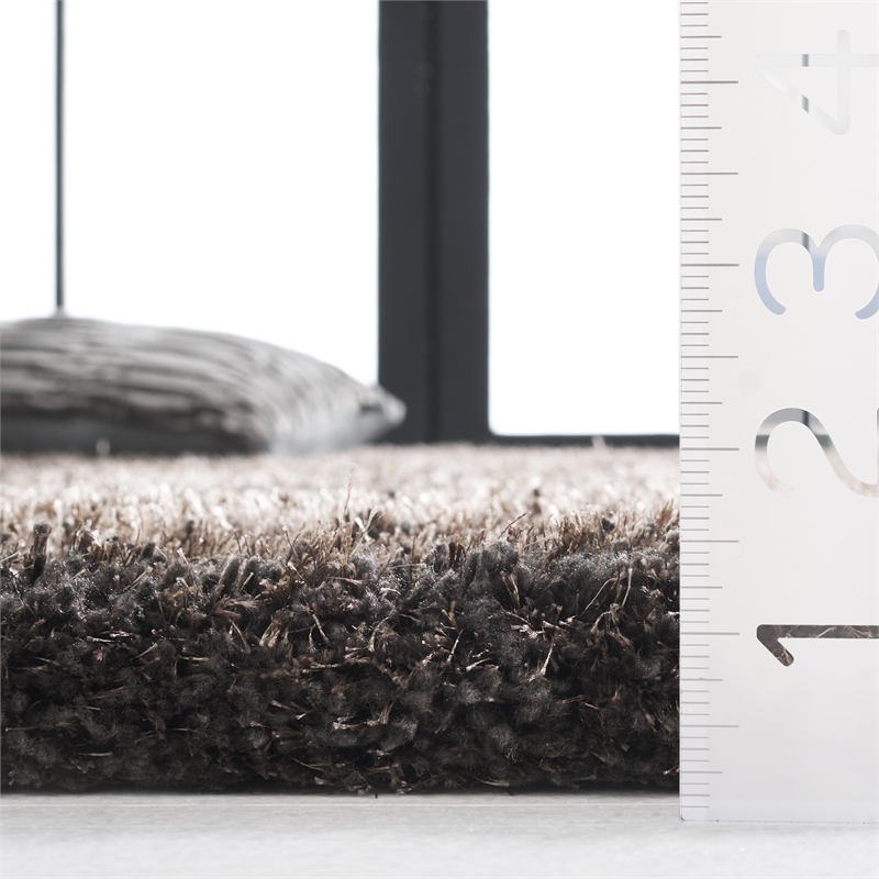 Safavieh South Beach Shag Charcoal Shag Rug - 4' x 6'