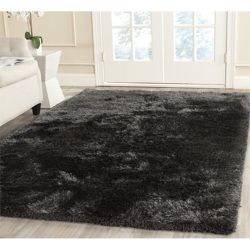 Safavieh South Beach Shag Charcoal Shag Rug - 8' x 10'