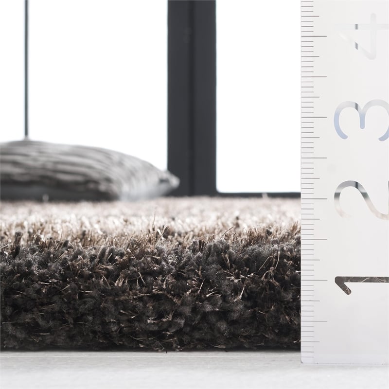 Safavieh South Beach Shag Charcoal Shag Rug - 8' x 10'