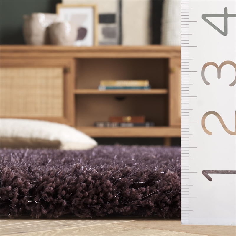 Safavieh South Beach Shag Lavander Shag Rug - 4' x 6'