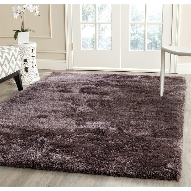 Safavieh South Beach Shag Lavander Shag Rug - 5' x 8'