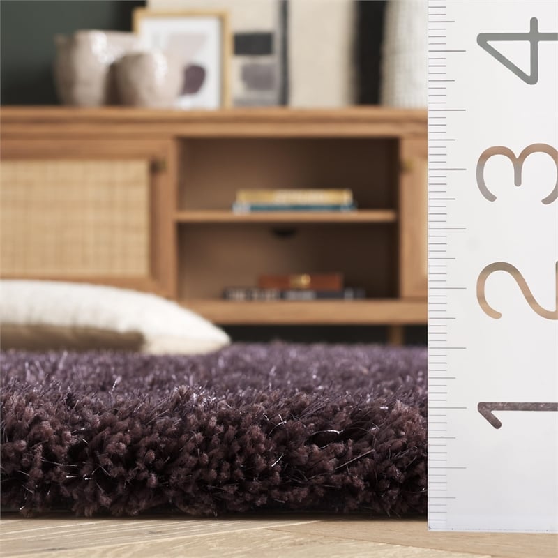 Safavieh South Beach Shag Lavander Shag Rug - 5' x 8'