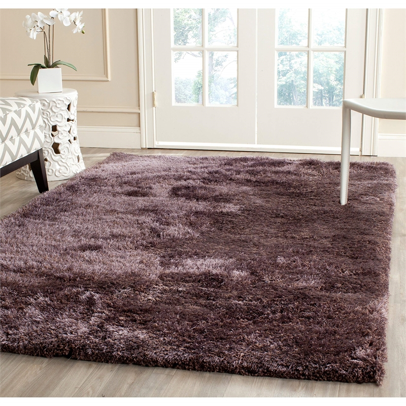 Safavieh South Beach Shag Lavander Shag Rug - 8' x 10'