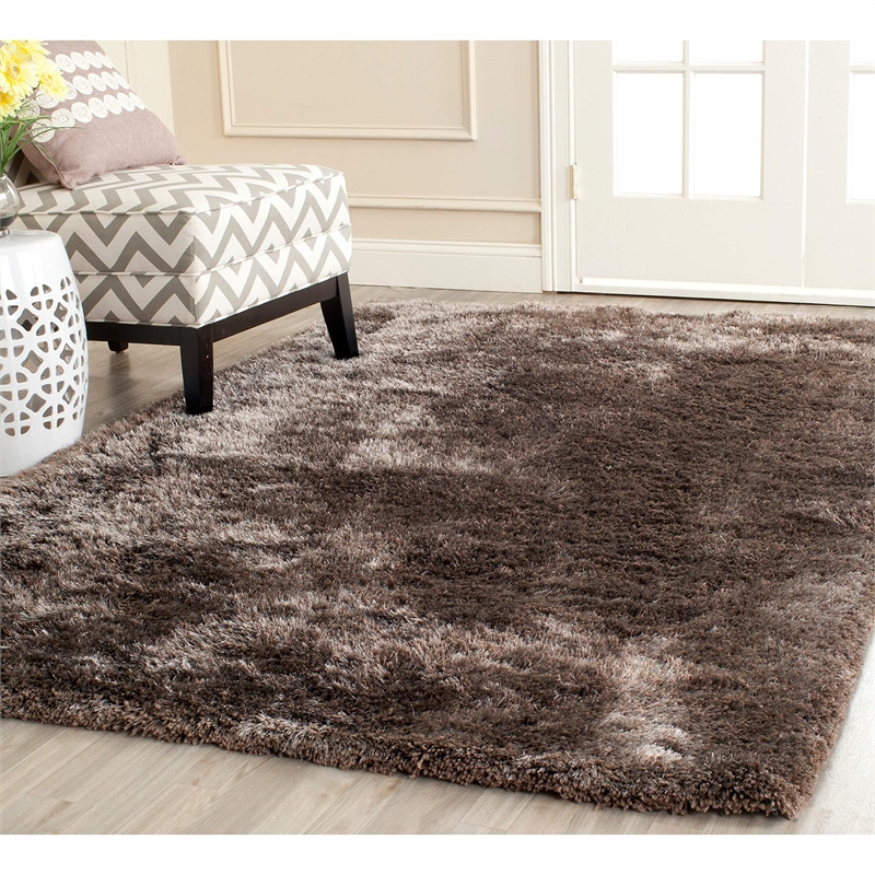 Safavieh South Beach Shag Lavander Shag Rug - 8' x 10'
