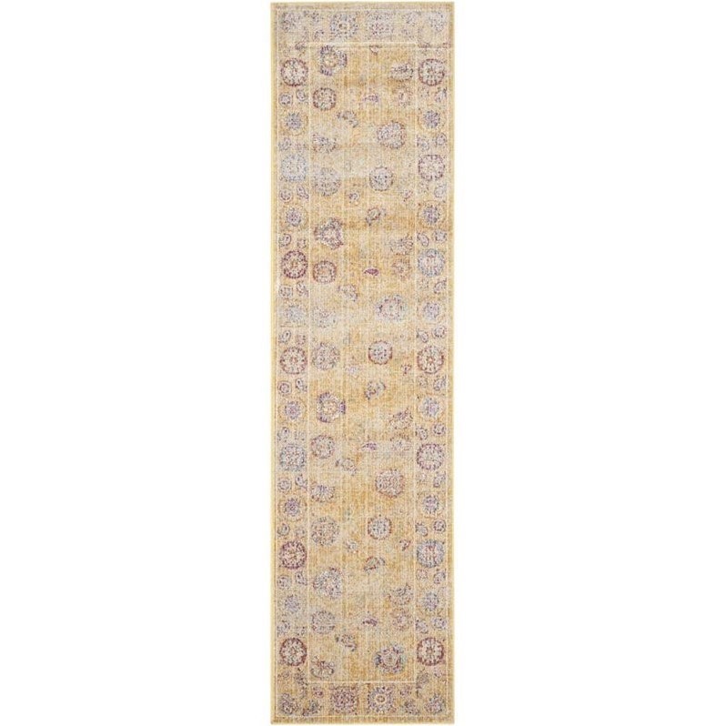 Safavieh Sevilla Gold Traditional Rug - Runner 2'1