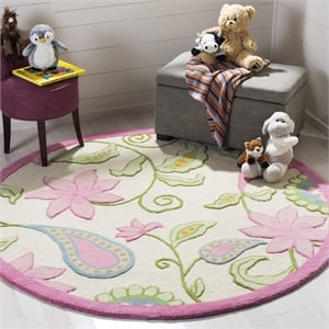 Safavieh Ivory Novelty Rug - Round 8'