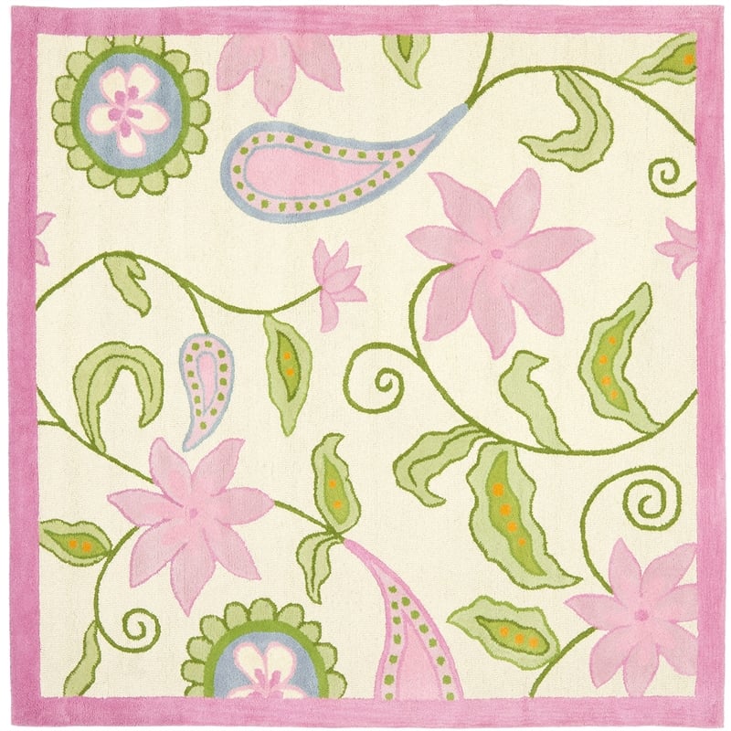 Safavieh Ivory Novelty Rug - Square 5'