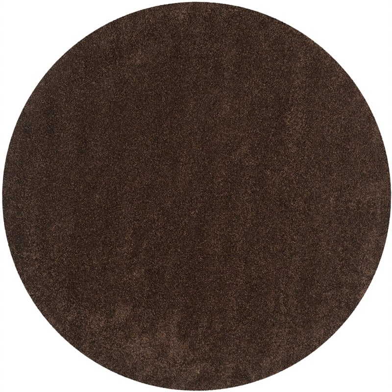 Safavieh Shag Brown Shag Rug - Round 8'6