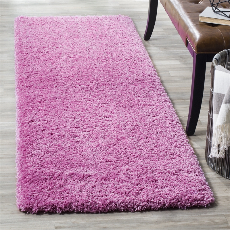Safavieh Shag Pink Shag Rug - Runner 2'3