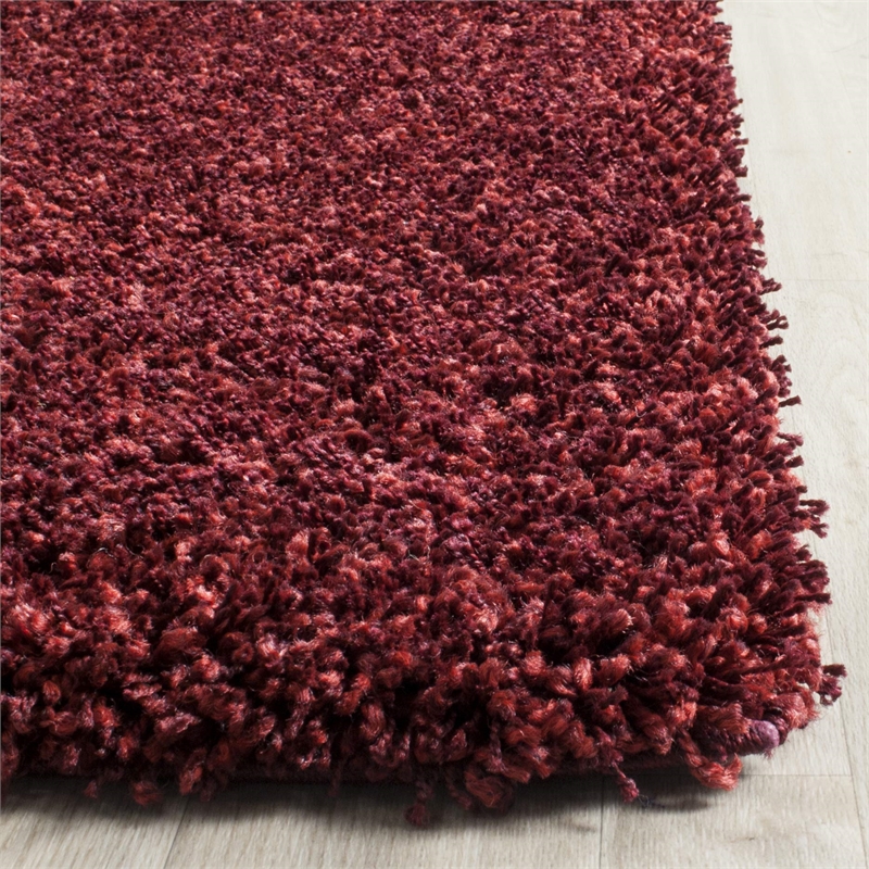 Safavieh California Shag Maroon Shag Rug - 4' x 6'