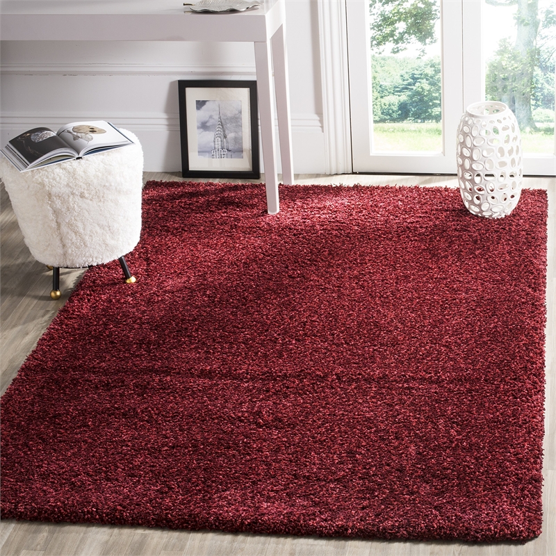 Safavieh California Shag Maroon Shag Rug - 5'3