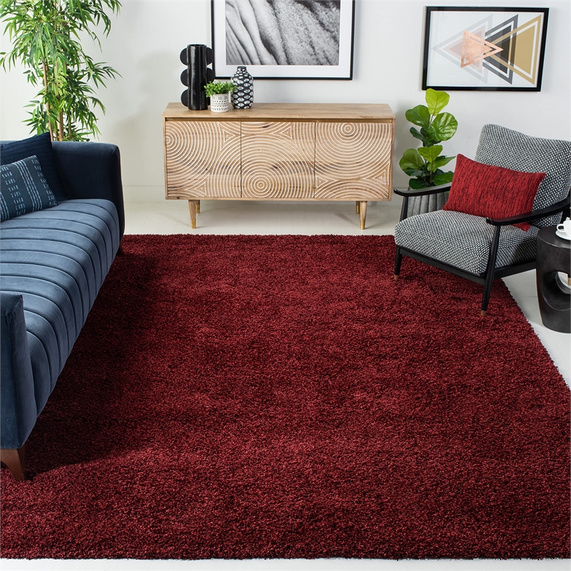 Safavieh California Shag Maroon Shag Rug - 8' x 10'