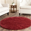 Safavieh California Shag Maroon Shag Rug - Round 4'
