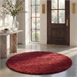 Safavieh California Shag Maroon Shag Rug - Round 6'7