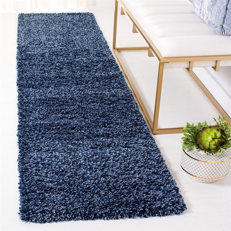 Safavieh Shag Navy Shag Rug - Runner 2'3
