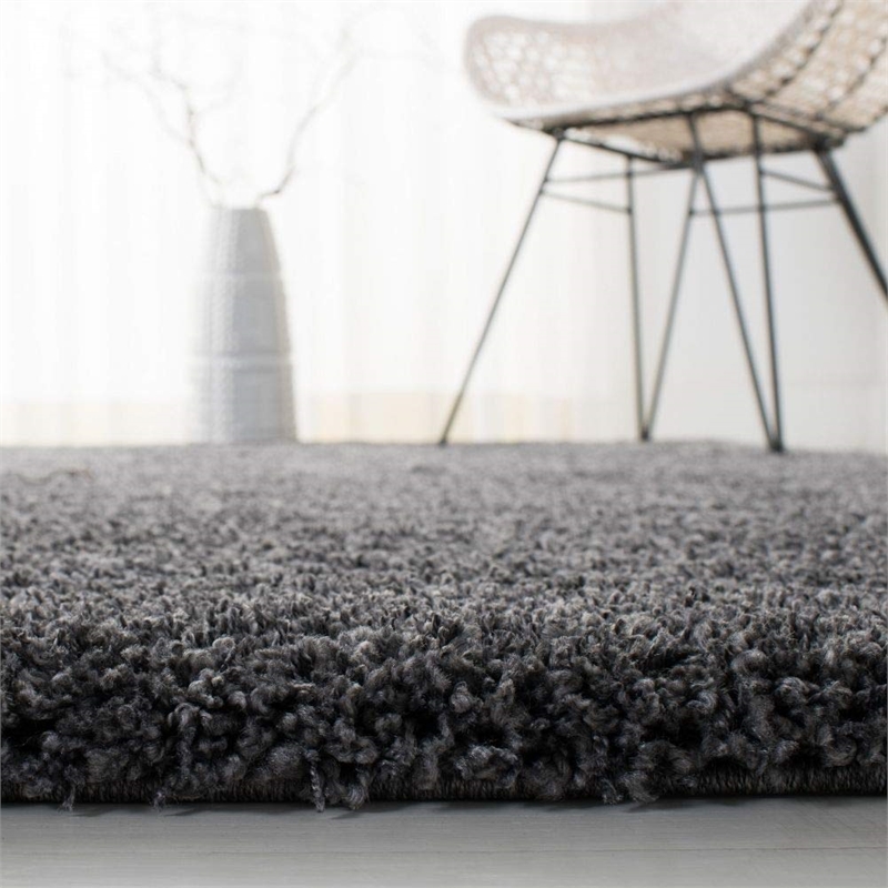 Safavieh California Shag Dark Grey Shag Rug - Square 4'