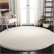 Safavieh Milan Shag Ivory Shag Rug - Round 7'