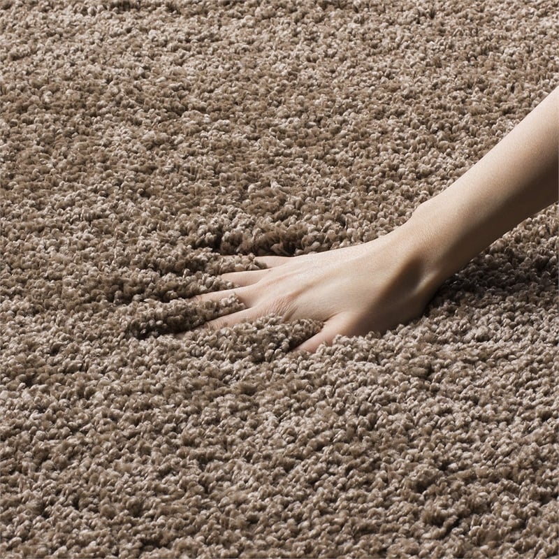Safavieh Milan Shag Dark Beige Shag Rug - 10' x 14'