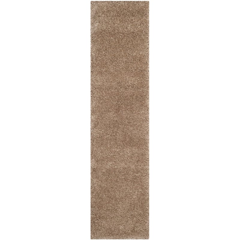 Safavieh Milan Shag Dark Beige Shag Rug - Runner 2' x 8'