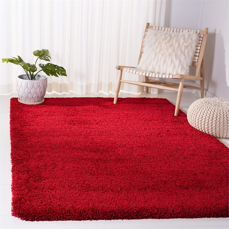 Safavieh Milan Shag Red Shag Rug - 3' x 5'