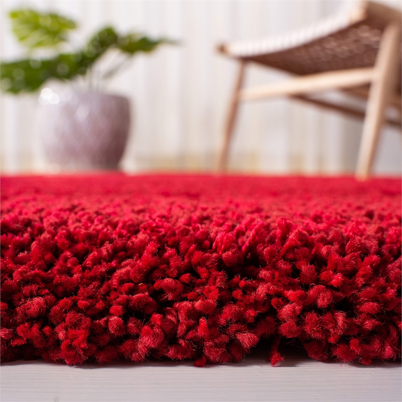 Safavieh Milan Shag Red Shag Rug - 3' x 5'