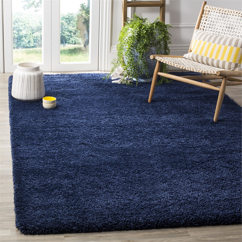 Safavieh Milan Shag Navy Shag Rug - 6' x 9'