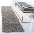 Safavieh Milan Shag Grey Shag Rug - Runner 2' x 8'