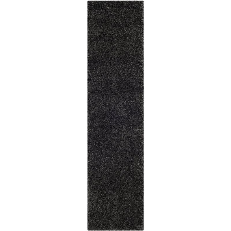 Safavieh Milan Shag Dark Grey Shag Rug - Runner 2' x 6'