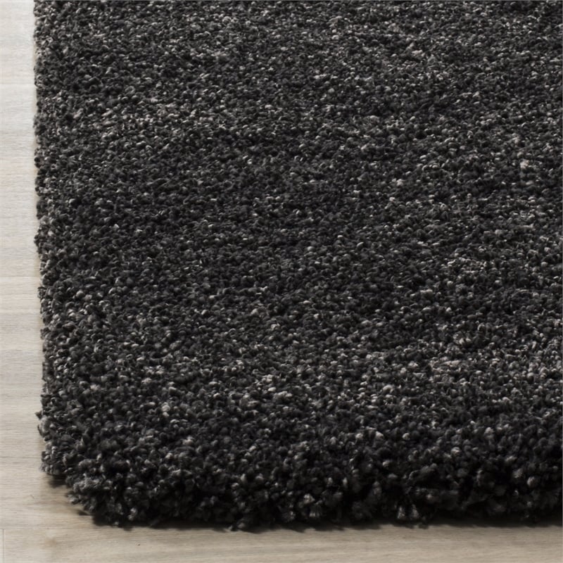 Safavieh Milan Shag Dark Grey Shag Rug - Runner 2' x 6'