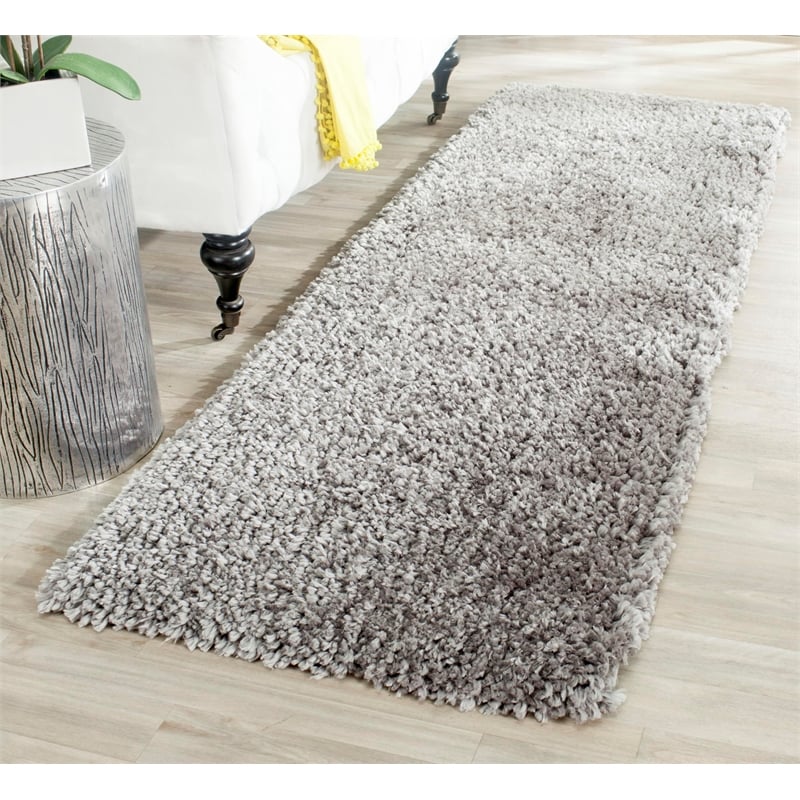 Safavieh Popcorn Shag Silver Shag Rug - Runner 2'3