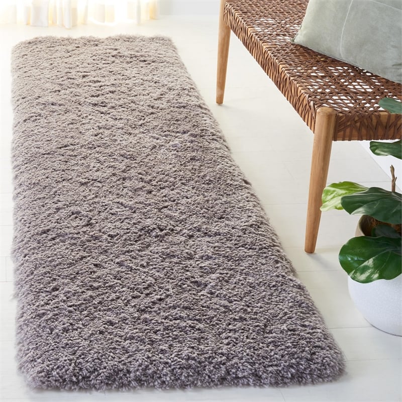Safavieh Arctic Shag Grey Shag Rug - Runner 2'3