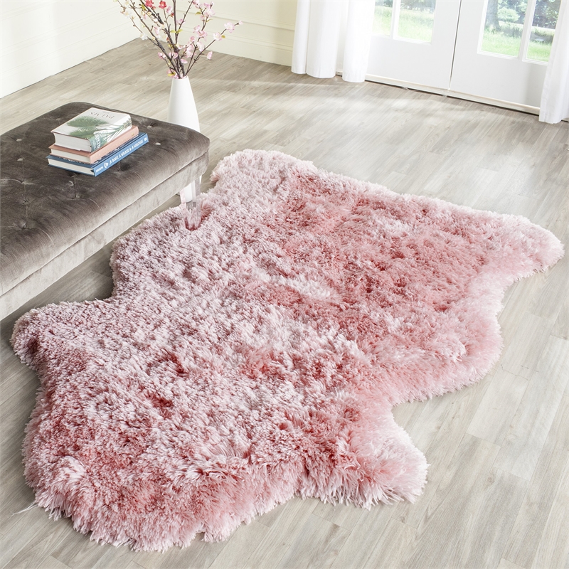 Safavieh Arctic Shag Pink Shag Rug - 3' x 5'