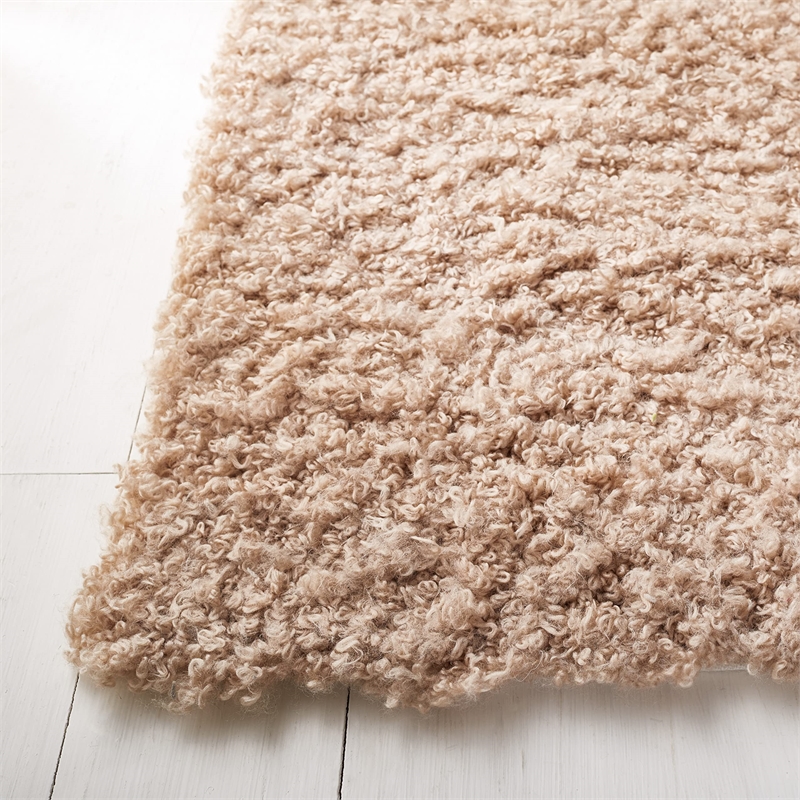 Safavieh Sheep Shag Beige Shag Rug - 8' x 10'
