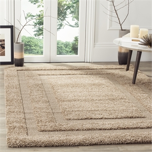 Safavieh Florida Shag Beige Shag Rug - Square 4'