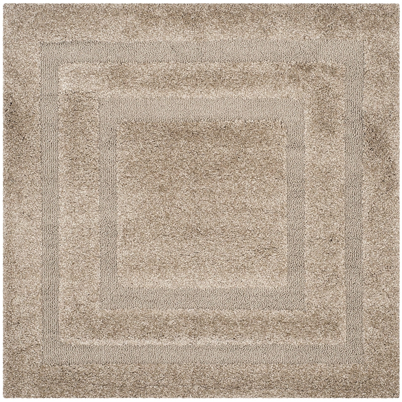 Safavieh Florida Shag Beige Shag Rug - Square 4'