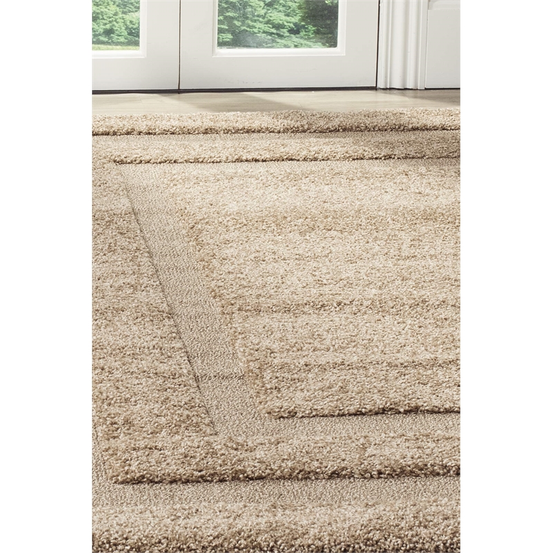 Safavieh Florida Shag Beige Shag Rug - Square 4'