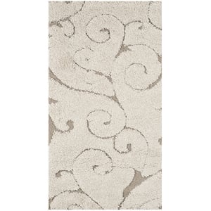 Safavieh Florida Shag Cream Shag Rug - 2'3&quot x 4'