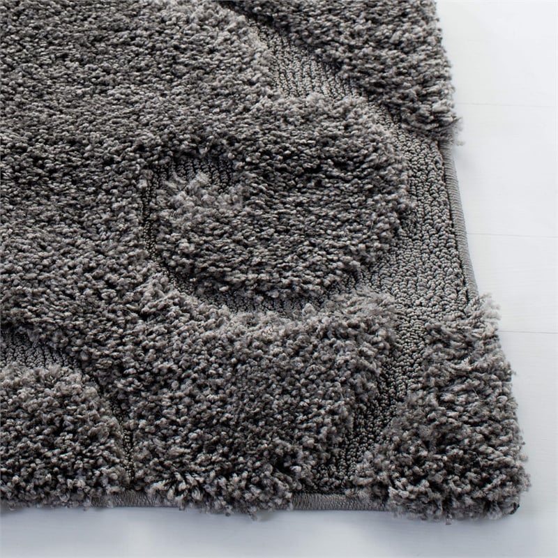 Safavieh Florida Shag Grey Shag Rug - Square 4'