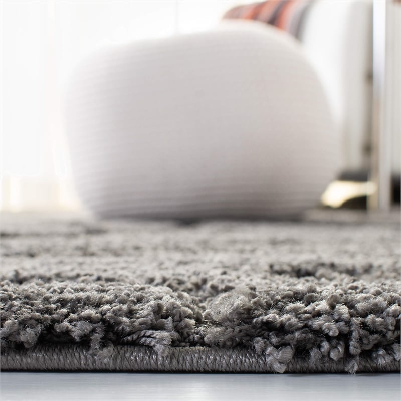 Safavieh Florida Shag Grey Shag Rug - Square 4'