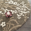 Safavieh Florida Shag Smoke Shag Rug - Round 4'