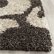 Safavieh Florida Shag Dark Brown Shag Rug - Runner 2'3