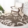 Safavieh Florida Shag Smoke Shag Rug - Round 4'