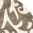 Safavieh Florida Shag Smoke Shag Rug - Round 4'