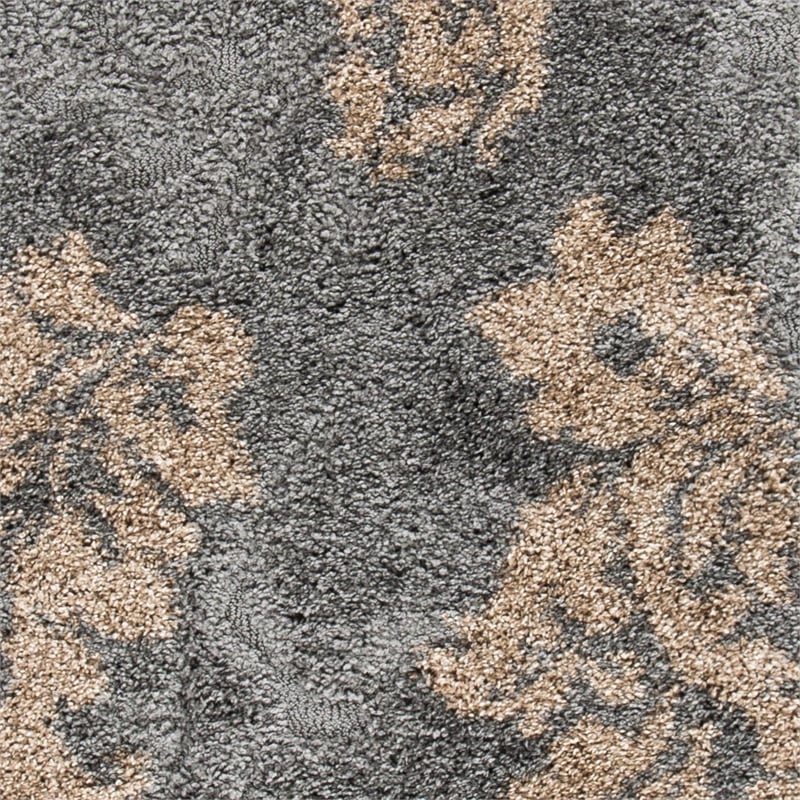 Safavieh Florida Shag Grey Shag Rug - Runner 2'3