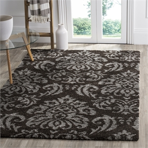 Safavieh Florida Shag Dark Brown Shag Rug - 3'3&quot x 5'3&quot